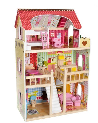 DOMEK DREWNIANY DLA LALEK - WILLA D11252