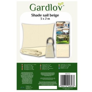 ŻAGIEL PRZECIWSŁONECZNY 3X2M- BEŻOWY GARDLOV 23163