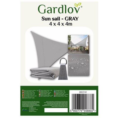 ŻAGIEL PRZECIWSŁONECZNY 4X4X4M-SZARY GARDLOV 23141 ŻAGIEL PRZECIWSŁONECZNY 4X4X4M-SZARY GARDLOV 23141