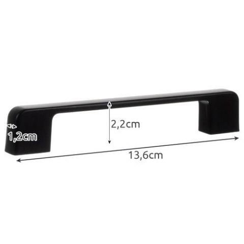 UCHWYT MEBLOWY CZARNY- 10SZT. RUHHY 24190