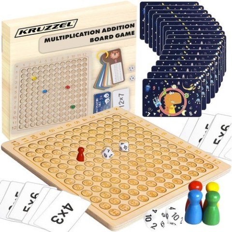 TABLICZKA MNOŻENIA - GRA PLANSZOWA KRUZZEL 24639