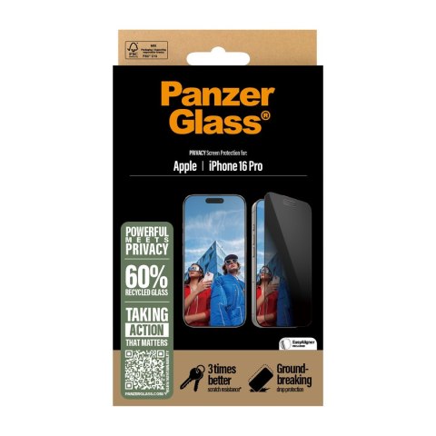 PanzerGlass PG Priv Scrn iPhone 16P 6.3Inch UWF