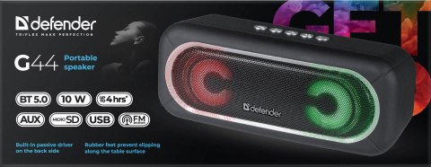 GŁOŚNIK DEFENDER G44 BLUETOOTH 10W BT/FM/USB/TF/AUX/LED