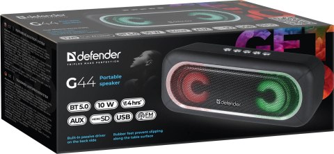 GŁOŚNIK DEFENDER G44 BLUETOOTH 10W BT/FM/USB/TF/AUX/LED