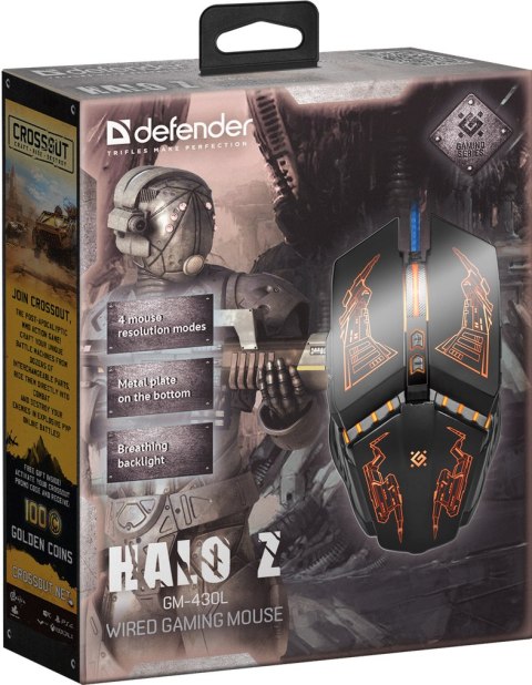 MYSZ DEFENDER HALO Z GM-430L OPTIC 3200dpi 7P