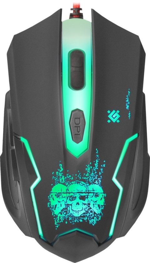 MYSZ DEFENDER SKULL GM-180L 3200DPI 6P + PODKŁADKA + GRA