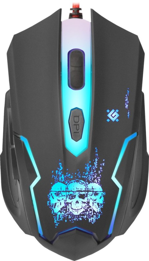 MYSZ DEFENDER SKULL GM-180L 3200DPI 6P + PODKŁADKA + GRA