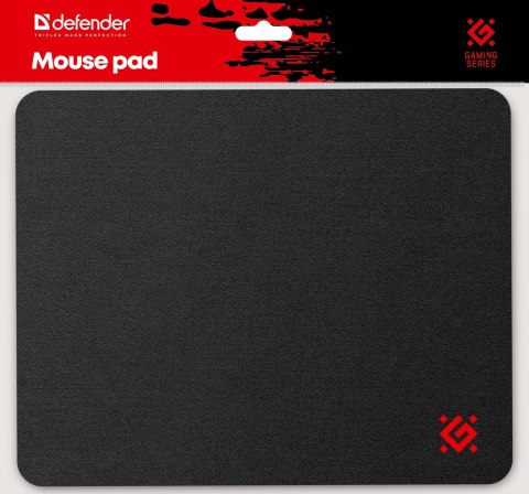 PODKŁADKA DEFENDER GAMING BLACK CLOTH+RUBBER 250x200x3mm