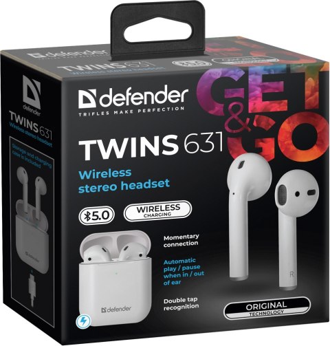 SŁUCHAWKI DEFENDER BLUETOOTH TWINS 631