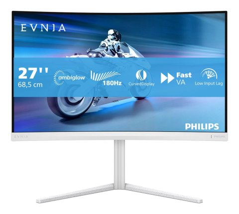 Philips Evnia 5000 27M2C5201L/00 LED display 68,6 cm (27") 1920 x 1080 px Full HD LCD Biały