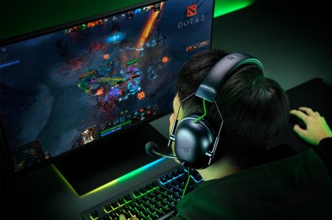 Razer Blackshark V2 X Zestaw słuchawkowy Przewodowa Opaska na głowę Gaming Czarny, Zielony