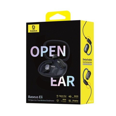 Słuchawki bezprzewodowe Baseus Eli Fit Open-Ear (czarny)