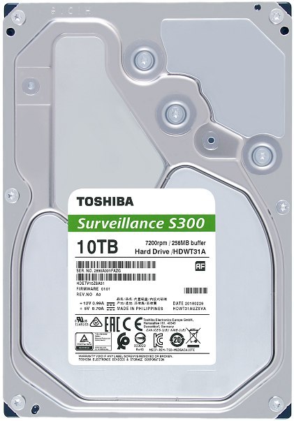 TOSHIBA S300 10 TB HDWT31AUZSVA (10 TB /3.5" /7200RPM )