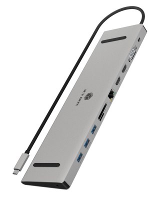 Stacja dokująca IcyBox USB-C -> HDMI/VGA/USB-A/USB-C/3,5mm