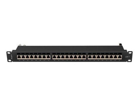 LANBERG PATCH PANEL 19" 24 PORT 1U KAT.7 FTP CZARNY PPS7-1024-B