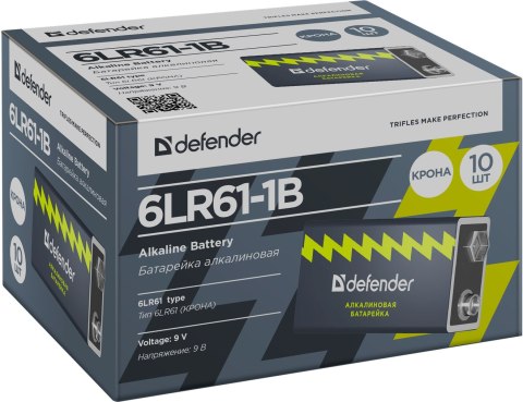 BATERIA DEFENDER 6LR61-1B BLISTER 9V ALKALINE