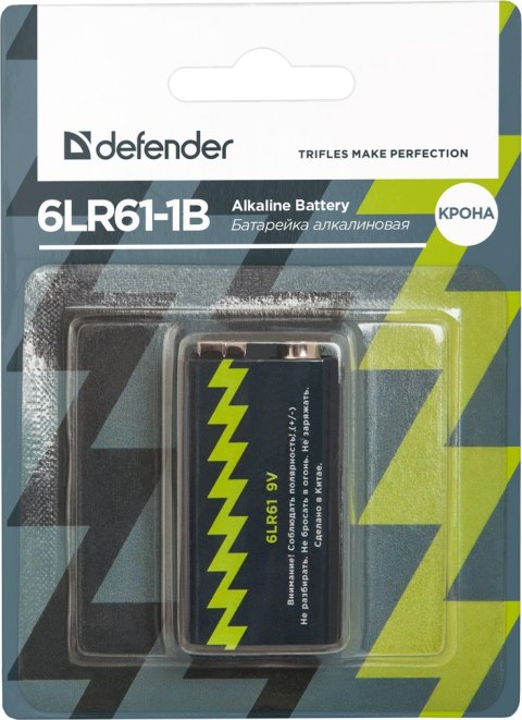 BATERIA DEFENDER 6LR61-1B BLISTER 9V ALKALINE