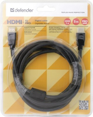 KABEL DEFENDER HDMI - HDMI PRO M-M, ver 1.4 3.0 m