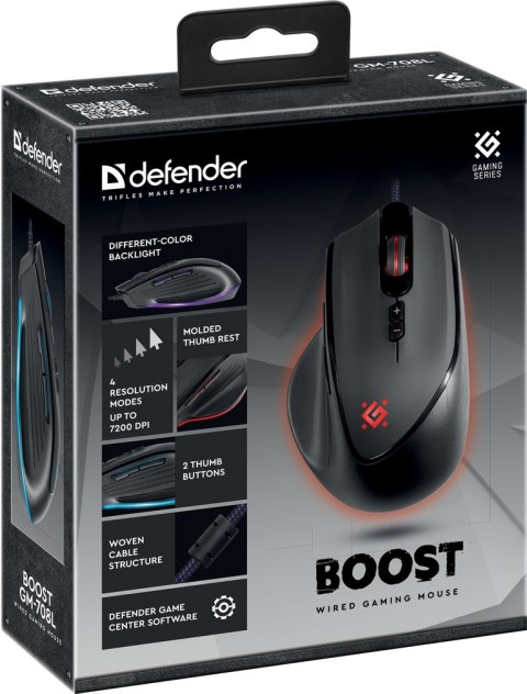 MYSZ DEFENDER GM-708L BOOST OPTIC 7200dpi 7P