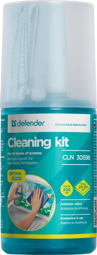 PŁYN DEFENDER OPTIMA DO LCD 200ml+MIKROFIBRA