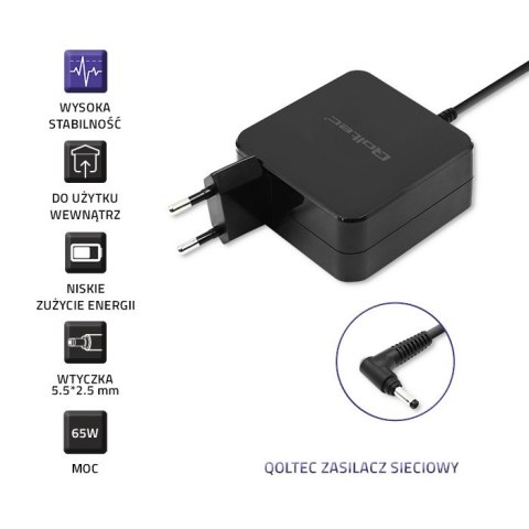 Qoltec Zasilacz do Asus 65W | 19V | 3.42A | 5.5*2.5