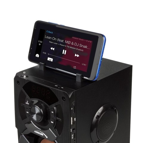 Głośnik przenośny bluetooth Audiocore, radio FM, wejście kart SD/MMC, AUX, USB, pilot, AC730