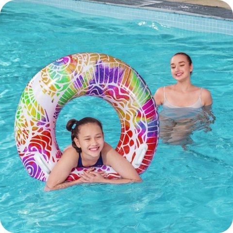 KÓŁKO DLA DZIECI O ŚREDNICY 91 CM 3 KOLORY BESTWAY 36084 CZERWONY