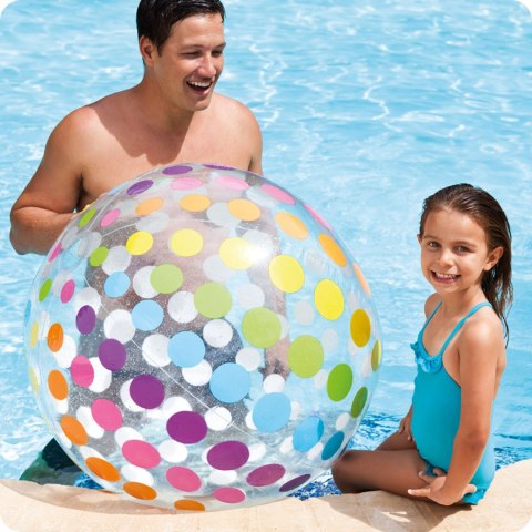 DUŻA DMUCHANA PIŁKA PLAŻOWA 107 CM INTEX 59065 DUŻA DMUCHANA PIŁKA PLAŻOWA 107 CM INTEX 59065