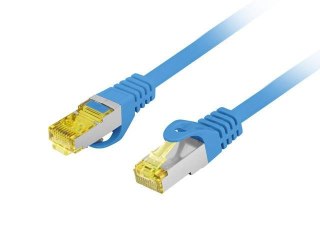 Patchcord Lanberg S/FTP kat.6A 20m LSZH CU fluke passed niebieski