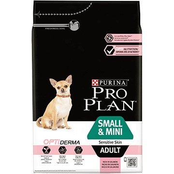 Purina Pro Plan SMALL & MINI ADULT Sensitive Skin OPTI DERMA Łosoś 700g