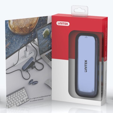 UNITEK HUB USB-C STORAGE M.2, HDMI, USB-C PD 100W,