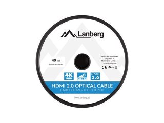 LANBERG KABEL HDMI M/M V2.0 30M OPTYCZNY AOC CA-HDMI-20FB-0300-BK