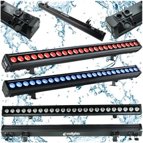 Listwa oświetleniowa EVOLIGHTS GLAZE BAR 24x4W RGBW IP65 Listwa oświetleniowa EVOLIGHTS GLAZE BAR 24x4W RGBW IP65