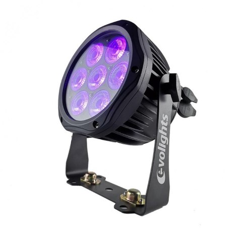 Oświetlenie EVOLIGHTS GLACIER 7 LED PAR 7x10W RGBWA-UV IP65 Oświetlenie EVOLIGHTS GLACIER 7 LED PAR 7x10W RGBWA-UV IP65