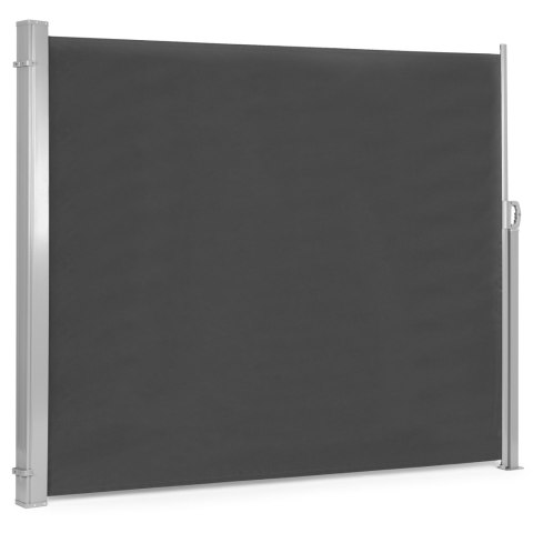 SKŁADANA MARKIZA 350X180 CM BOCZNA ROLETA PARAWAN DO OGRODU NA TARAS ANTRACYT MULTIGARDEN