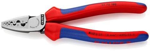 Knipex 97 72 180 zaciskarka kablowa Scyzoryk Niebieski, Czerwony, Srebrny Knipex 97 72 180 zaciskarka kablowa Scyzoryk Niebieski, Czerwony, Srebrny