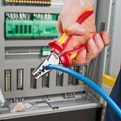 Knipex 97 72 180 zaciskarka kablowa Scyzoryk Niebieski, Czerwony, Srebrny Knipex 97 72 180 zaciskarka kablowa Scyzoryk Niebieski, Czerwony, Srebrny