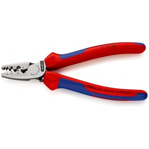 Knipex 97 72 180 zaciskarka kablowa Scyzoryk Niebieski, Czerwony, Srebrny Knipex 97 72 180 zaciskarka kablowa Scyzoryk Niebieski, Czerwony, Srebrny