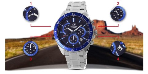 Zegarek Męski CASIO EDIFICE EFR-552D-1A2 10 BAR