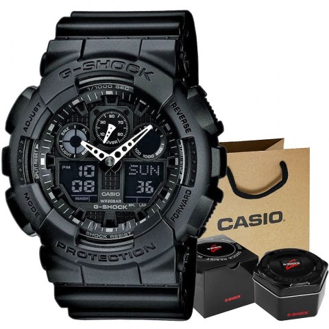 Zegarek Męski CASIO G-SHOCK GA-100-1A1ER 20 Bar Do nurkowania