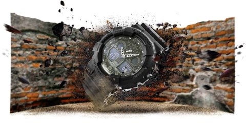 Zegarek Męski CASIO G-SHOCK GA-100-1A1ER 20 Bar Do nurkowania