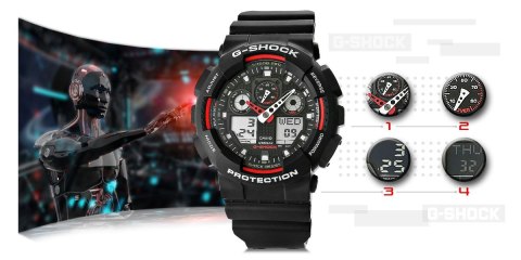 Zegarek Męski CASIO G-SHOCK GA-100-1A4ER 20 Bar Do nurkowania