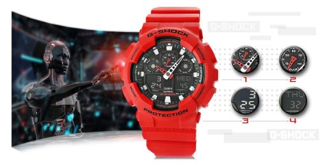 Zegarek Męski CASIO G-SHOCK GA-100B-4AER 20 Bar Do nurkowania