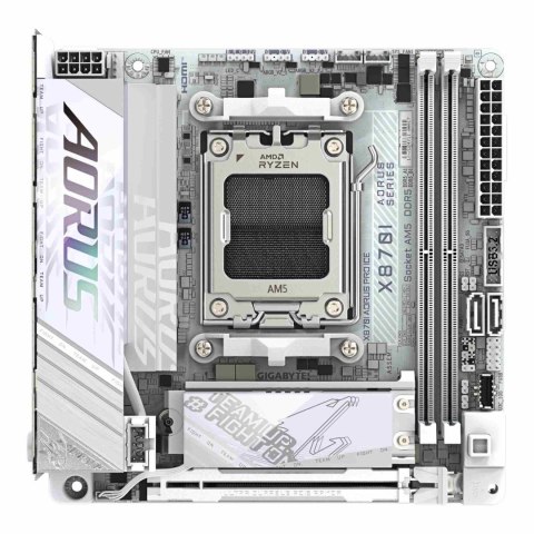 Płyta Gigabyte X870I AORUS PRO ICE (rev. 1.0) /AMD X870/DDR5/SATA3/M.2/USB4/PCIe5.0/WiFi/BT/AM5/Mini-ITX Płyta Gigabyte X870I AORUS PRO ICE (rev. 1.0) /AMD X870/DDR5/SATA3/M.2/USB4/PCIe5.0/WiFi/BT/AM5/Mini-ITX