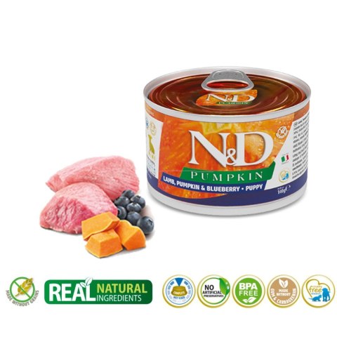 FARMINA N&D DOG LAMB&PUMPKIN&BLUEBERRY PUPPY 140g FARMINA N&D DOG LAMB&PUMPKIN&BLUEBERRY PUPPY 140g