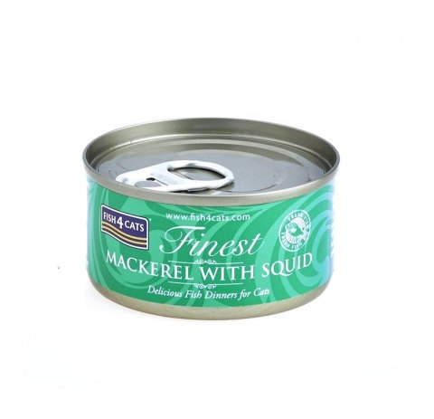 Fish4Cats Finest Makrela z Kałamarnicami 70g Fish4Cats Finest Makrela z Kałamarnicami 70g