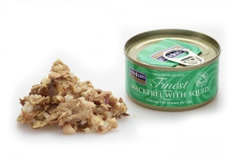 Fish4Cats Finest Makrela z Kałamarnicami 70g Fish4Cats Finest Makrela z Kałamarnicami 70g