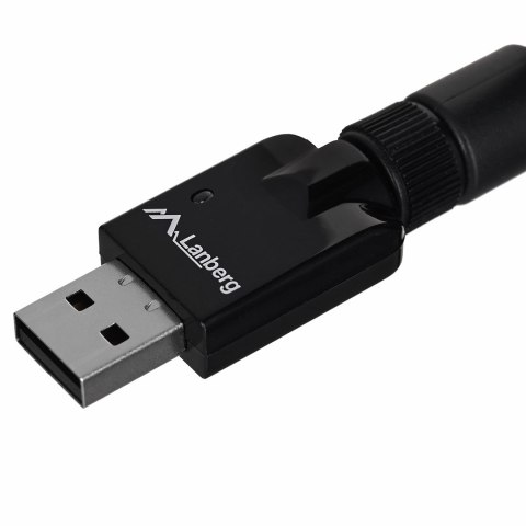 Karta sieciowa Lanberg N150 NC-0150-WE (USB 2.0, Złącze anteny WiFi) Karta sieciowa Lanberg N150 NC-0150-WE (USB 2.0, Złącze anteny WiFi)