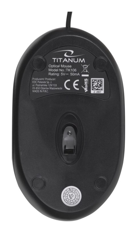 Zestaw klawiatura + mysz TITANUM TK106 (USB 2.0; (US); kolor czarny; optyczna) Zestaw klawiatura + mysz TITANUM TK106 (USB 2.0; (US); kolor czarny; optyczna)