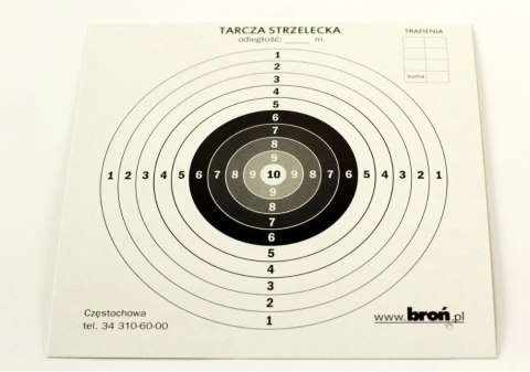 Tarcze papierowe 14x14 cm 100 szt. Tarcze papierowe 14x14 cm 100 szt.